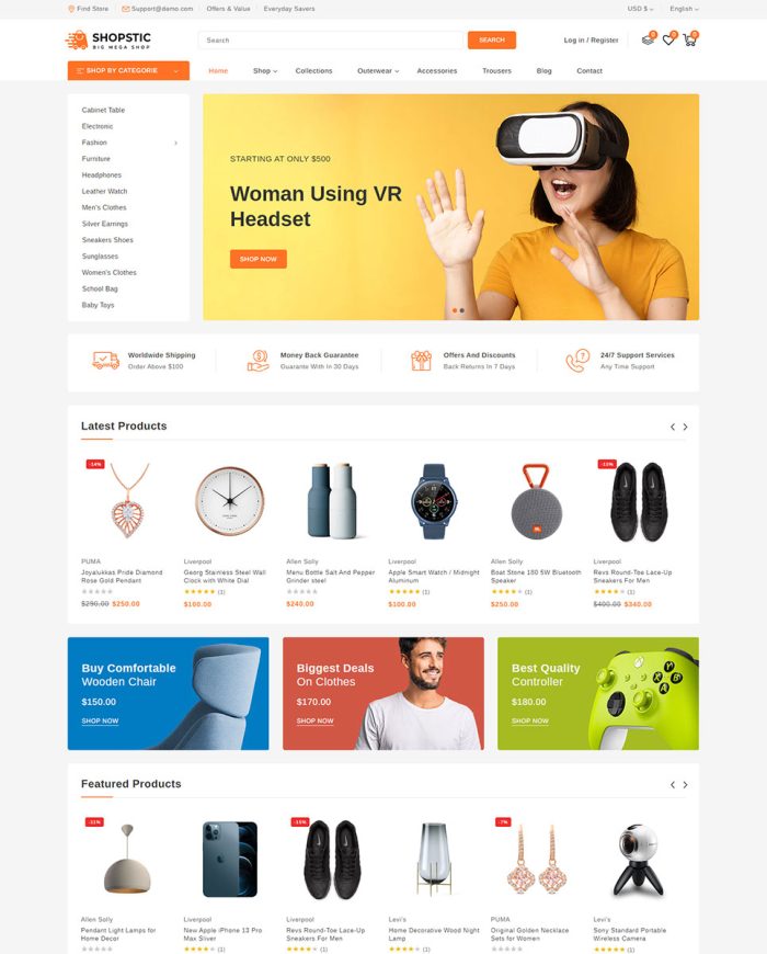 Shopstic - Mega Store Shopify 2.0 Responsive Theme