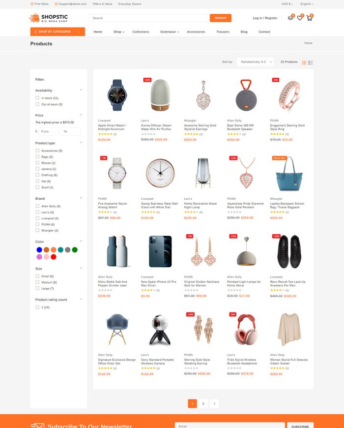 Shopstic - Mega Store Shopify 2.0 Responsive Theme