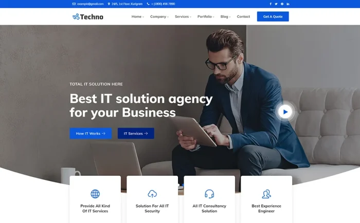 Techno wordpress theme