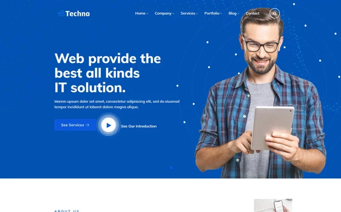 Techno wordpress theme