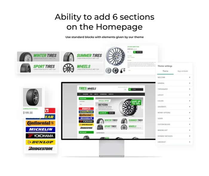 Wheels and Tyres eCommerce Shopify Theme