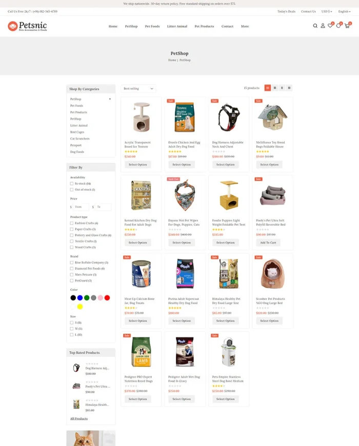 Petsnic - Pets Store Shopify 2.0 Responsive Theme