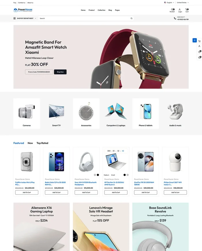 Powerhouse - Electronics & Gadgets Mega Store Multipurpose Shopify 2.0 Responsive Theme