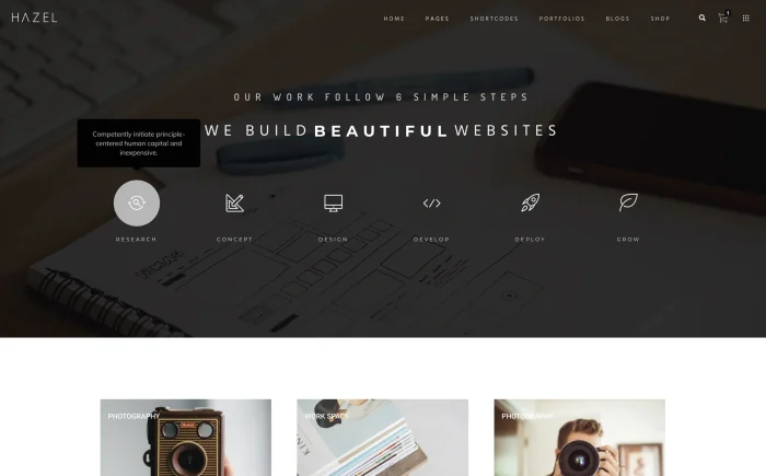 Hazel Wordpress Theme