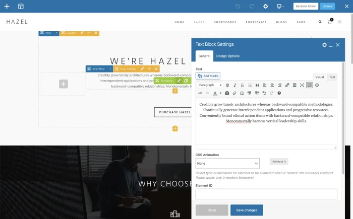 Hazel Wordpress Theme