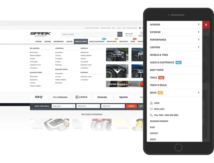 SPARK – Cars & Auto Parts Automotive Shopify Section Theme OS 2.0