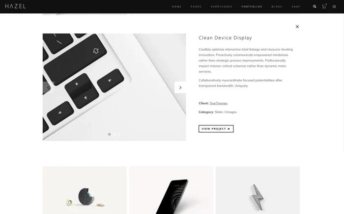 Hazel Wordpress Theme