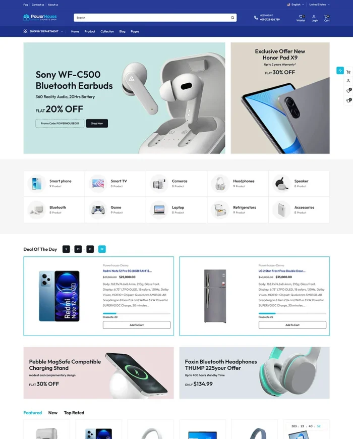 Powerhouse - Electronics & Gadgets Mega Store Multipurpose Shopify 2.0 Responsive Theme