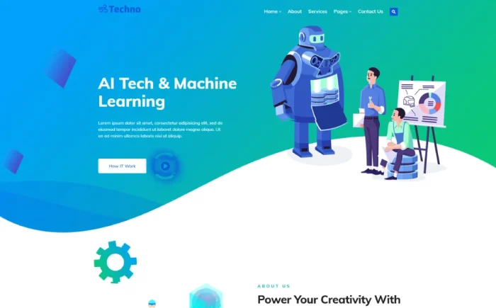 Techno wordpress theme