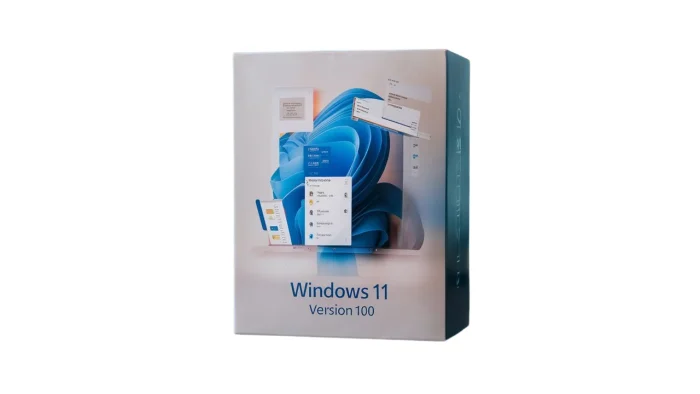 Windows 11 V100 a box with the windows 11 product inside