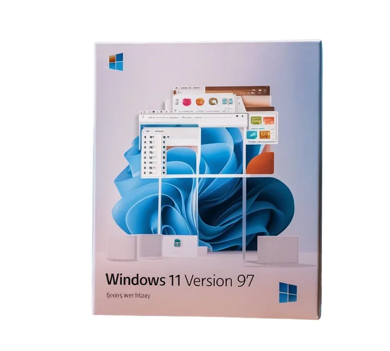 Windows 11 V97, the back cover of a computer with windows 11 version 97, microsoft