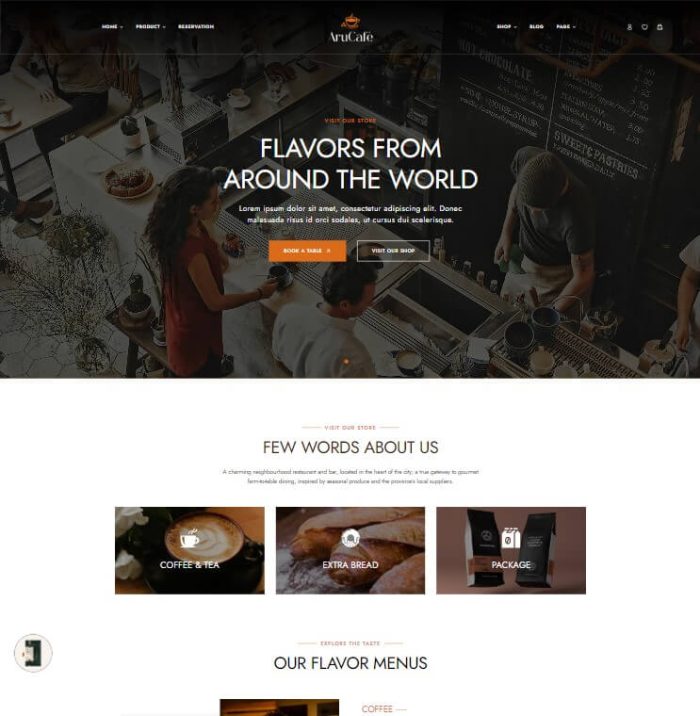 Ap Arucafe - Coffee & Restaurant Shopify Theme