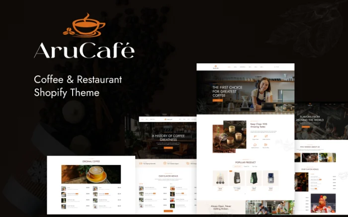 Ap Arucafe - Coffee & Restaurant Shopify Theme