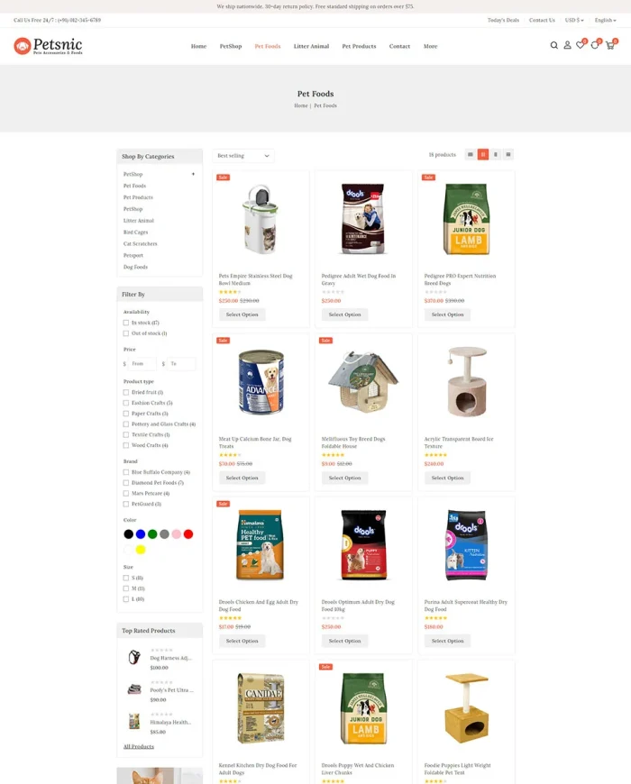 Petsnic - Pets Store Shopify 2.0 Responsive Theme