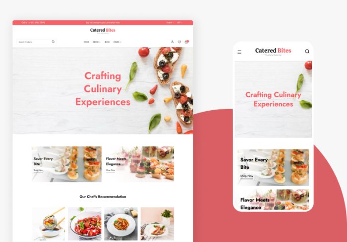 Catered Bites - Restaurant & Catering Shopify Theme