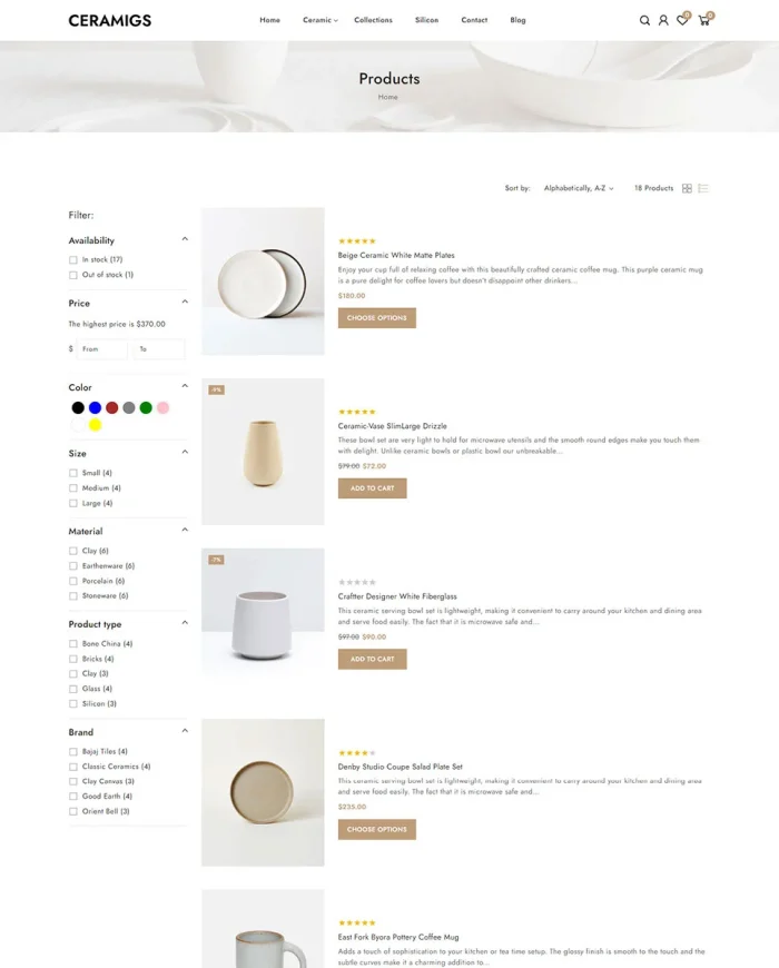 Ceramigs - Ceramic and Handmade Art Store Shopify 2.0 Responsive Theme