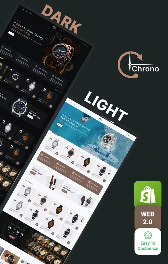 Chrono - Watch Store Multipage Shopify Website Theme