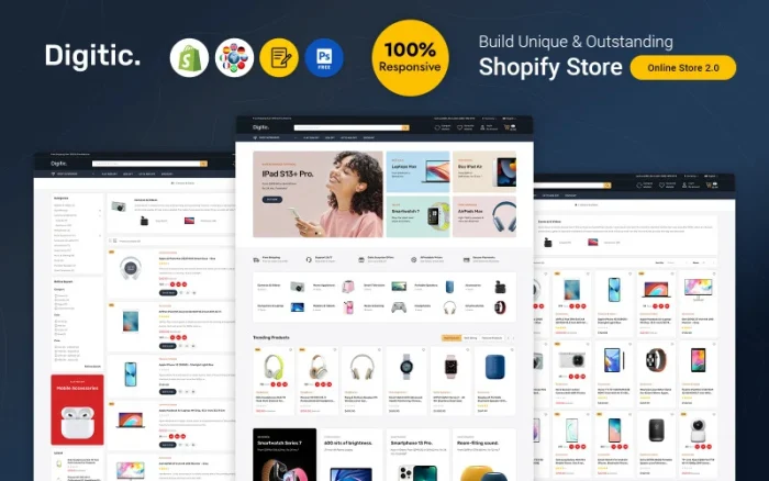 Digitic - Electronics, Gadgets and Computers Multipurpose Shopify Responsive Theme