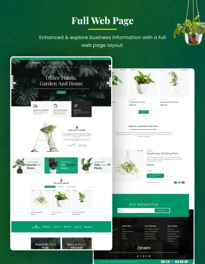 Dplantcy - Mega Plant Garden Shopify 2.0 Theme