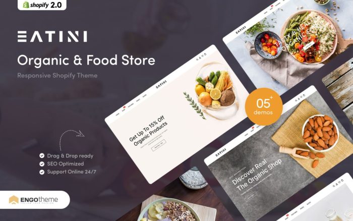 Eatini - Organic & Food Store Shopify Theme