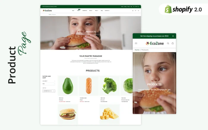 EcoZone - Grocery, Organic Food Store Shopify Theme