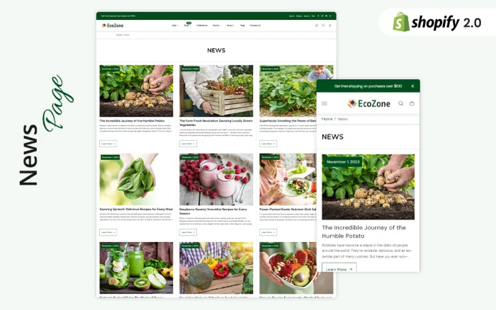 EcoZone - Grocery, Organic Food Store Shopify Theme