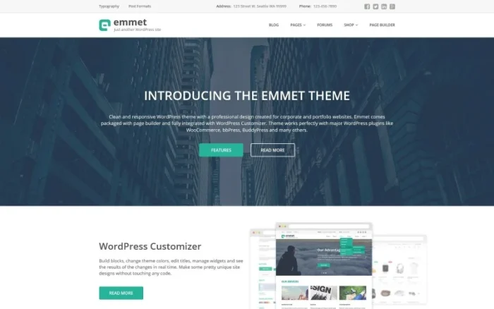 Emmet WordPress Theme