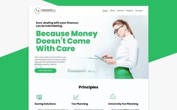 Financial Advisor WordPress Theme