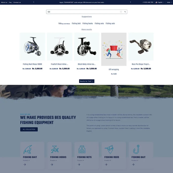 FishHunt - Fishing & Weapons Equipment Store Multipurpose Shopify 2.0 Responsive Theme