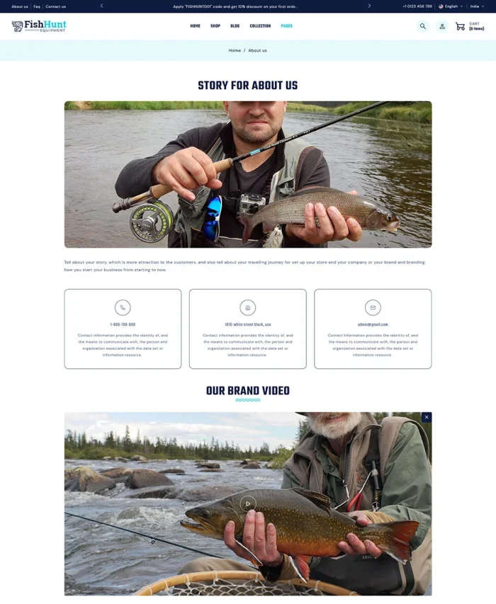 FishHunt - Fishing & Weapons Equipment Store Multipurpose Shopify 2.0 Responsive Theme