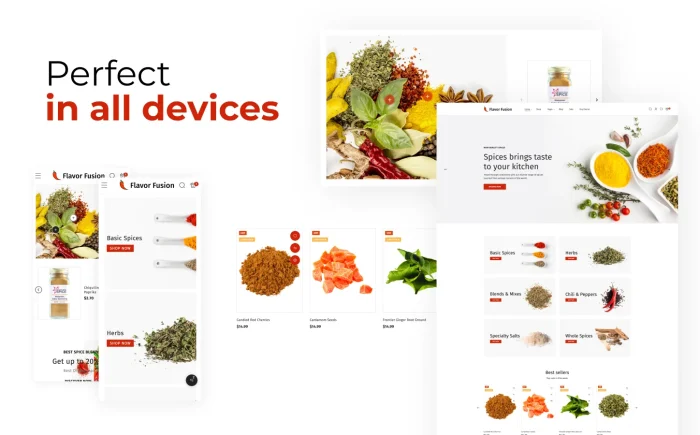 Flavor Fusion - Responsive Spice Shop Online Store 2.0 Shopify Theme