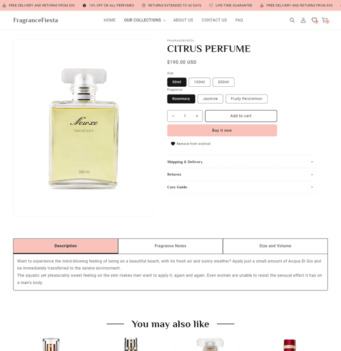 FragranceFiesta - Perfume & Cosmetics Shopify Theme 2.0