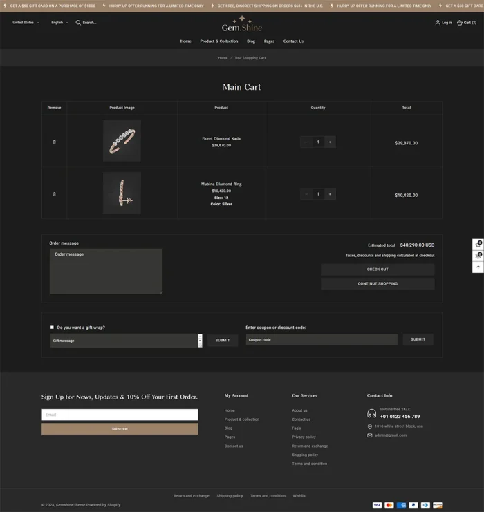 Gemshine - Modern Jewelry Store Shopify 2.0 Responsive Theme | Shopify OS 2.0