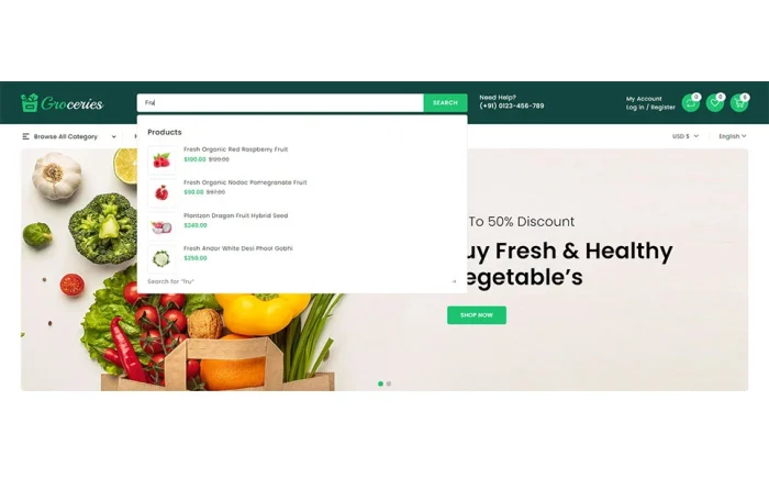 Groceries - Super Market Store Shopify 2.0 Responsive Theme