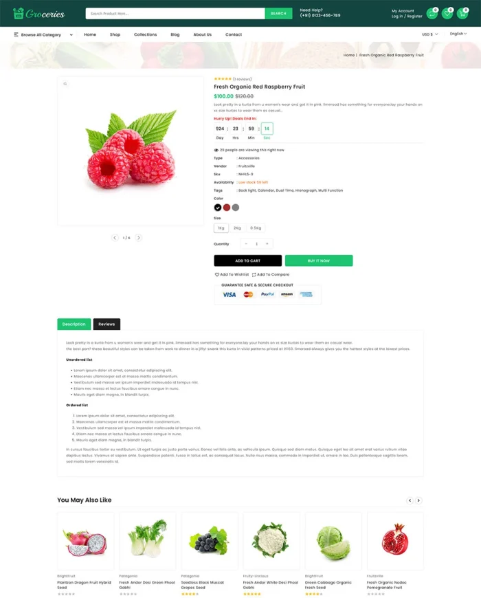 Groceries - Super Market Store Shopify 2.0 Responsive Theme