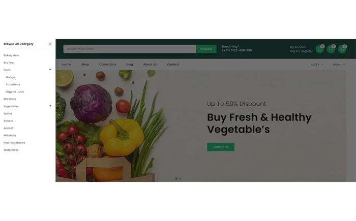 Groceries - Super Market Store Shopify 2.0 Responsive Theme