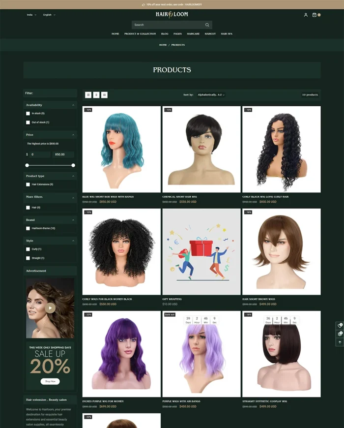 Hairloom – The Ultimate Shopify 2.0 Theme for Hair Salons and Barber Shops