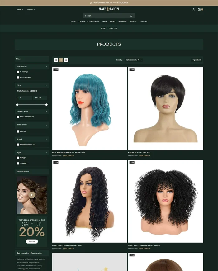 Hairloom – The Ultimate Shopify 2.0 Theme for Hair Salons and Barber Shops