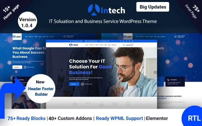 Intech WordPress Theme