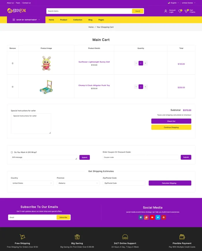 kiddyzone kids toys store shopify theme