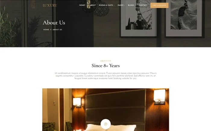 Luxury - Luxury & Hotel Booking WordPress Theme