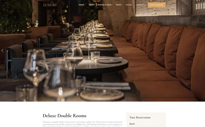 Luxury - Luxury & Hotel Booking WordPress Theme