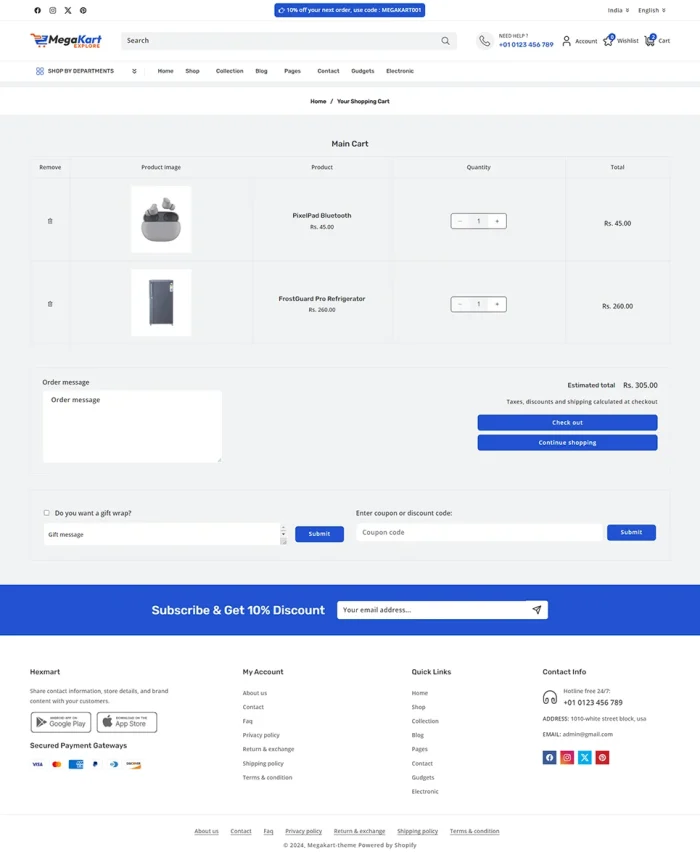 Megakart - Electronics & Gadget Mega Store Multipurpose Shopify 2.0 Responsive Theme