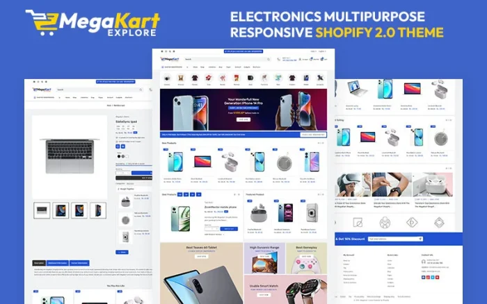 Megakart - Electronics & Gadget Mega Store Multipurpose Shopify 2.0 Responsive Theme