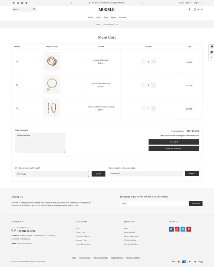 Moonlit - Modern Jewelry Store Shopify 2.0 Responsive Theme