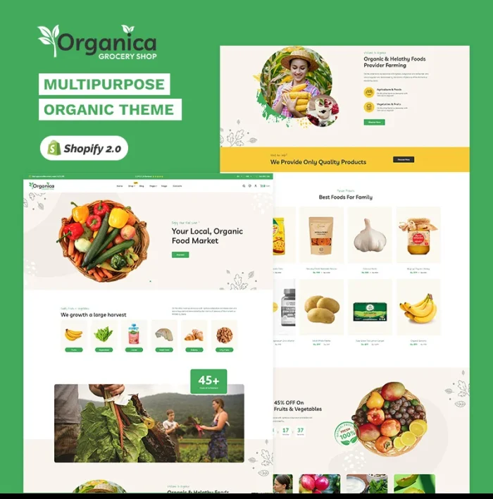 Organica - Organic Fruit & Grocery Store High level Shopify 2.0 Multi-purpose Responsive Theme