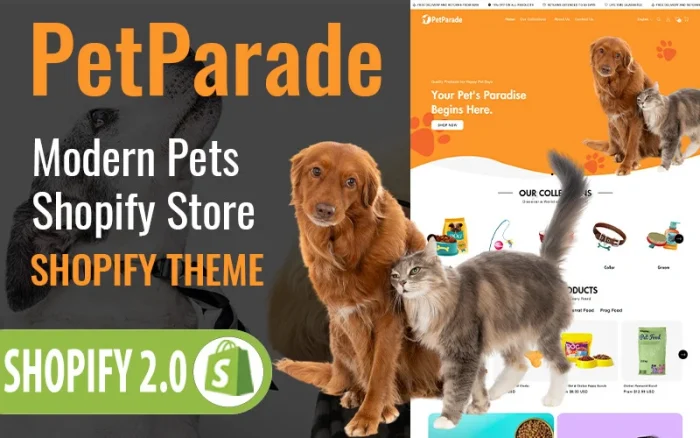 PetParade 2.0 – The Ultimate Shopify Theme for Animal Lovers and Pet Enthusiasts