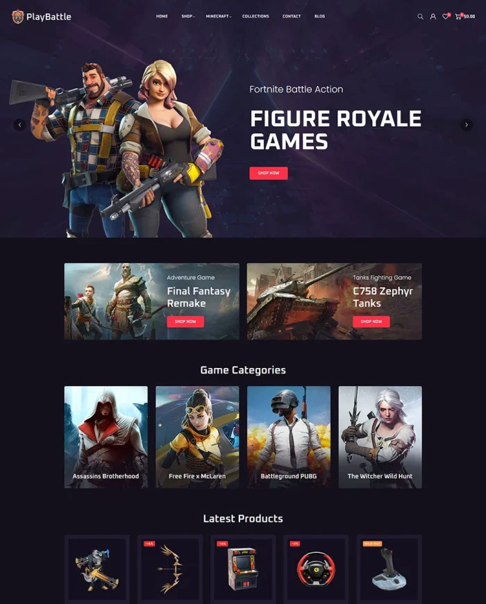 PlayBattle - Digital Video Game Store Shopify 2.0 Responsive Theme