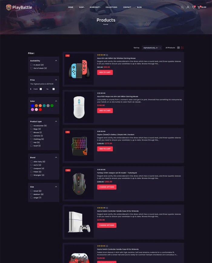 PlayBattle - Digital Video Game Store Shopify 2.0 Responsive Theme