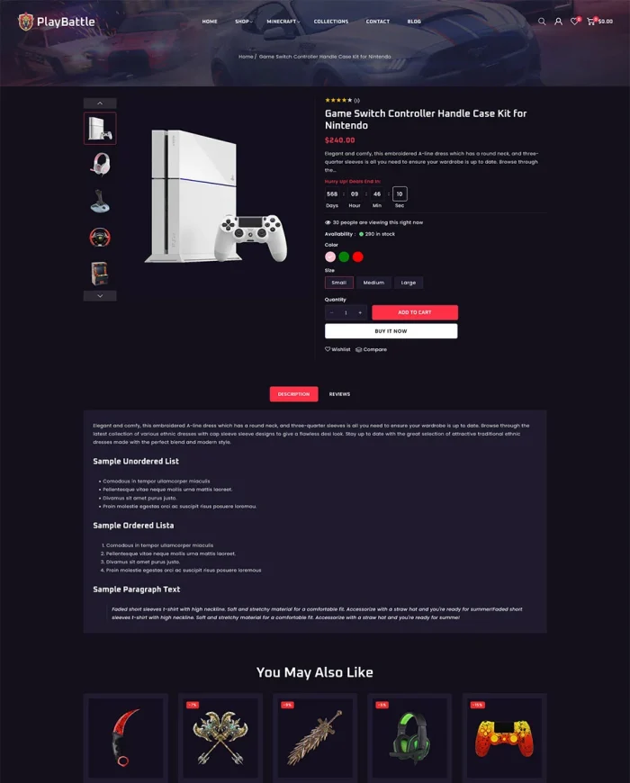 PlayBattle - Digital Video Game Store Shopify 2.0 Responsive Theme